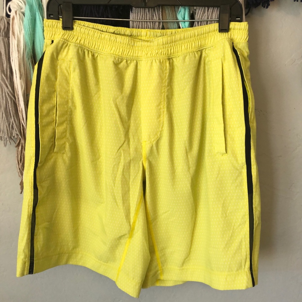 lululemon athletica Yellow pacebreaker Shorts
